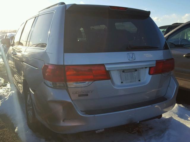 5FNRL38738B100124 - 2008 HONDA ODYSSEY EX SILVER photo 3
