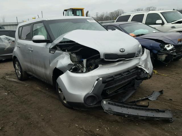 KNDJN2A27E7716992 - 2014 KIA SOUL SILVER photo 1