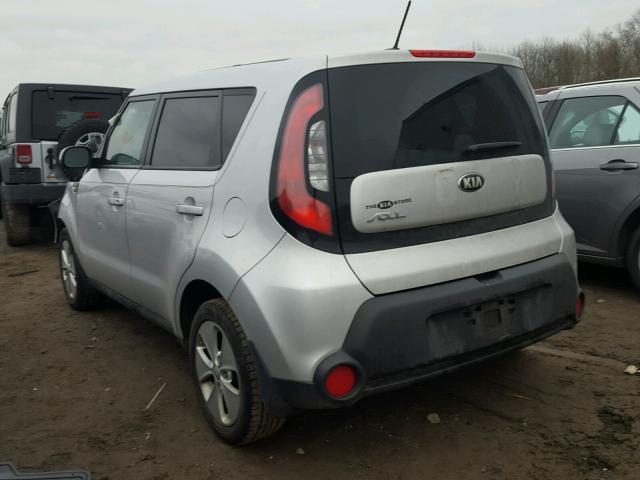 KNDJN2A27E7716992 - 2014 KIA SOUL SILVER photo 3