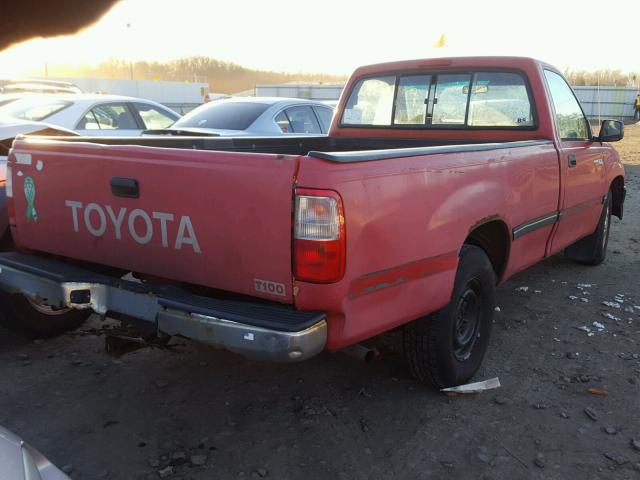 JT4UD10D6S0008962 - 1995 TOYOTA T100 RED photo 4