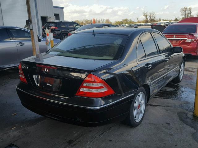 WDBRF61J81F130699 - 2001 MERCEDES-BENZ C 240 BLACK photo 4