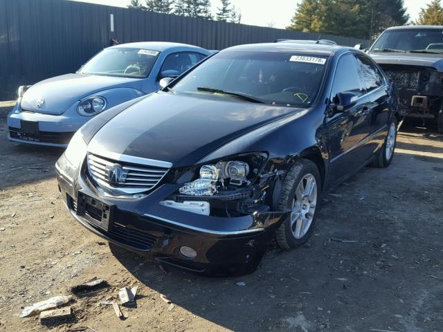 JH4KB16516C004124 - 2006 ACURA RL BLACK photo 2