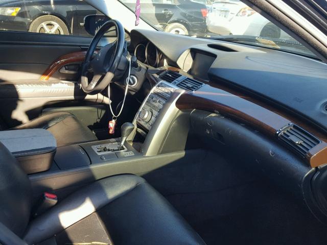 JH4KB16516C004124 - 2006 ACURA RL BLACK photo 5