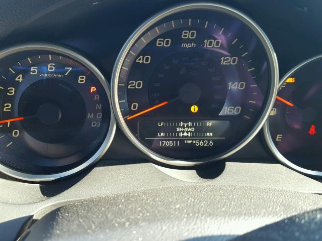 JH4KB16516C004124 - 2006 ACURA RL BLACK photo 8