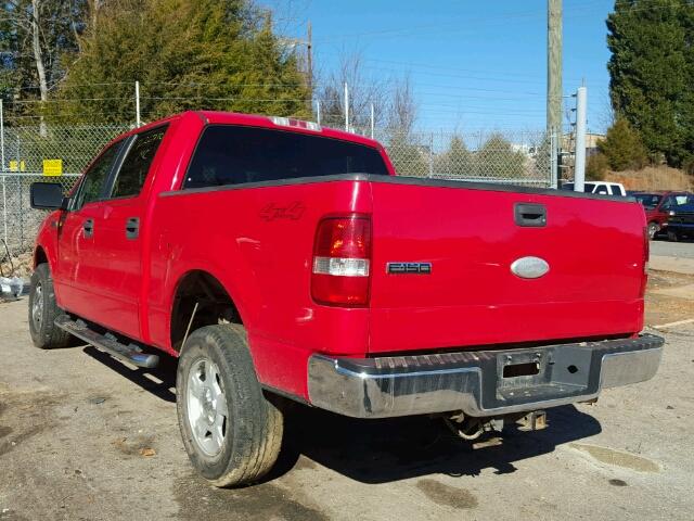 1FTPW14V27FB40938 - 2007 FORD F150 SUPER RED photo 3