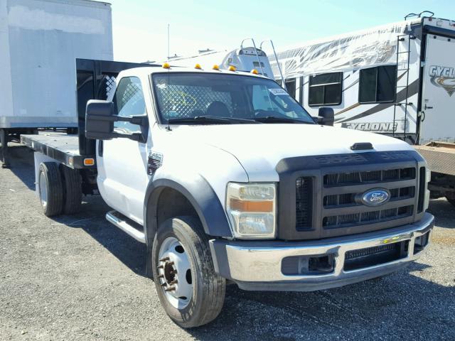 1FDXF46R18EA03140 - 2008 FORD F450 WHITE photo 1