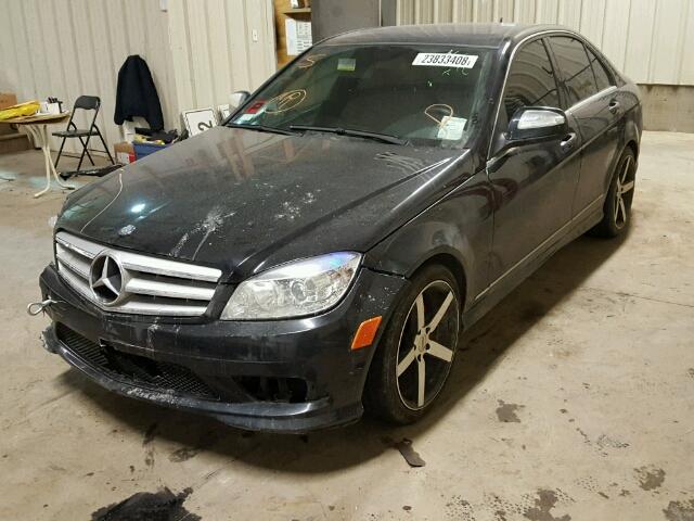 WDDGF85XX8F172925 - 2008 MERCEDES-BENZ C 230 4MAT BLACK photo 2