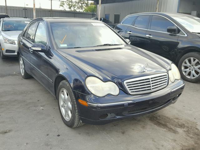 WDBRF61J12F141609 - 2002 MERCEDES-BENZ C 240 BLUE photo 1