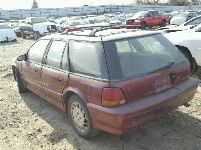 1G8ZJ8571RZ231985 - 1994 SATURN SW2 BURGUNDY photo 3