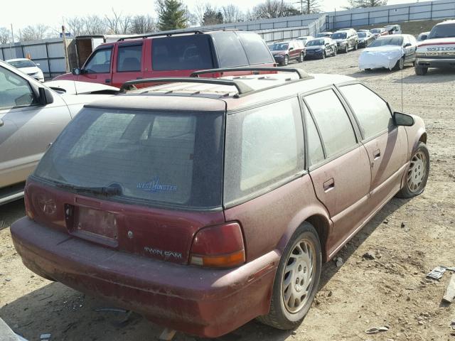 1G8ZJ8571RZ231985 - 1994 SATURN SW2 BURGUNDY photo 4