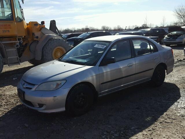 2HGES16464H906785 - 2004 HONDA CIVIC DX SILVER photo 2