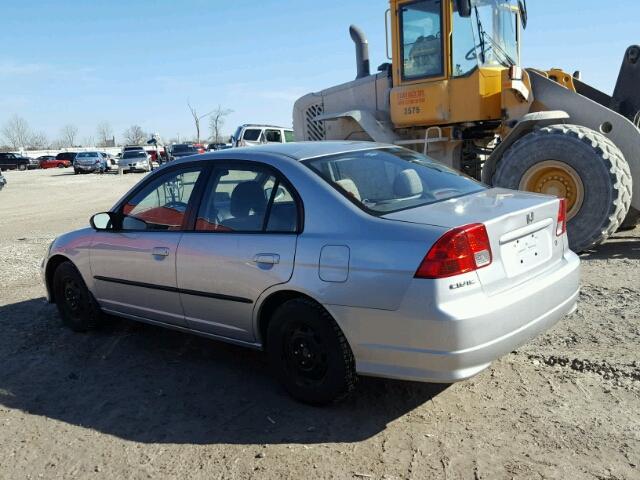 2HGES16464H906785 - 2004 HONDA CIVIC DX SILVER photo 3