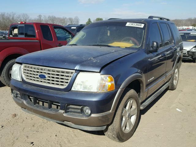 1FMZU74K54UB40457 - 2004 FORD EXPLORER E BLUE photo 2