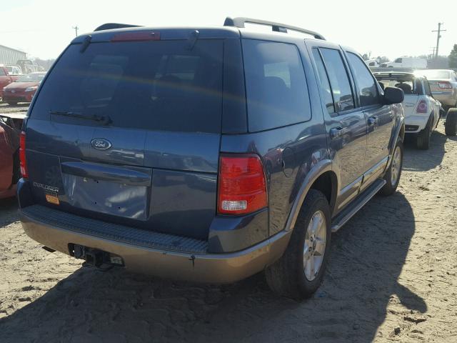 1FMZU74K54UB40457 - 2004 FORD EXPLORER E BLUE photo 4