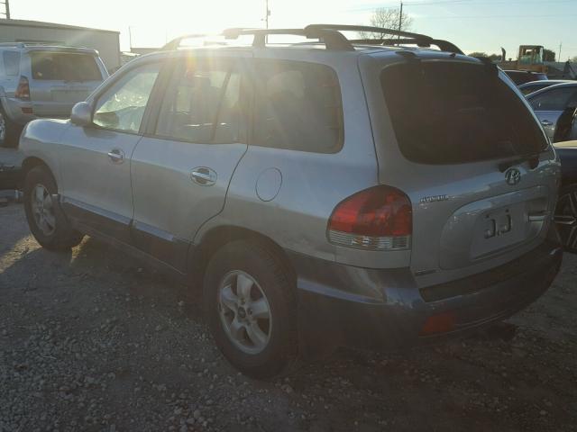 KM8SC13E86U037839 - 2006 HYUNDAI SANTA FE G SILVER photo 3