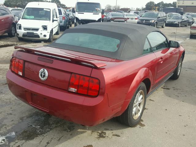 1ZVFT84N565189078 - 2006 FORD MUSTANG RED photo 4