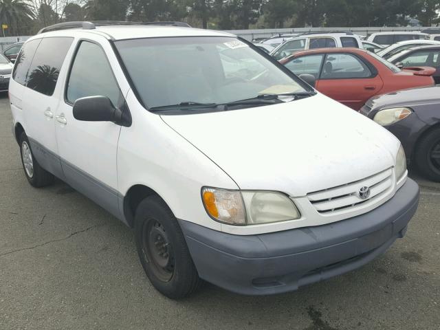 4T3ZF13C21U369392 - 2001 TOYOTA SIENNA LE WHITE photo 1