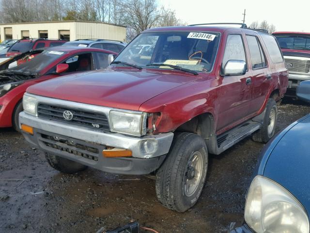 JT3VN39W2P0122437 - 1993 TOYOTA 4RUNNER VN RED photo 2