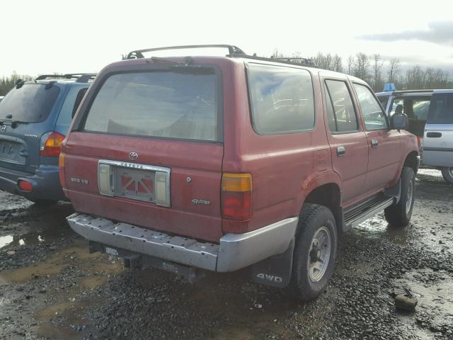 JT3VN39W2P0122437 - 1993 TOYOTA 4RUNNER VN RED photo 4