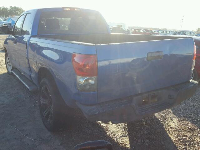 5TFRT54148X018020 - 2008 TOYOTA TUNDRA DOU BLUE photo 3