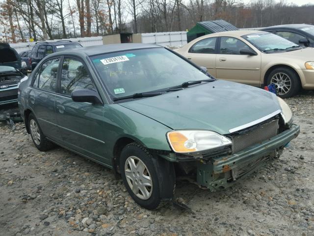 2HGES16563H584382 - 2003 HONDA CIVIC LX GREEN photo 1