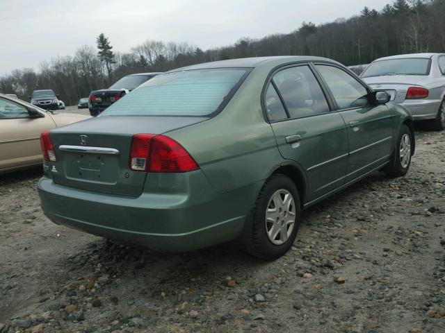 2HGES16563H584382 - 2003 HONDA CIVIC LX GREEN photo 4