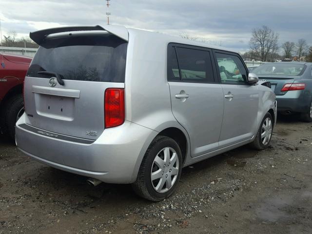 JTLKE50E581038580 - 2008 SCION XB SILVER photo 4