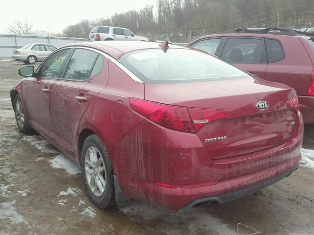 5XXGM4A7XDG217128 - 2013 KIA OPTIMA LX RED photo 3