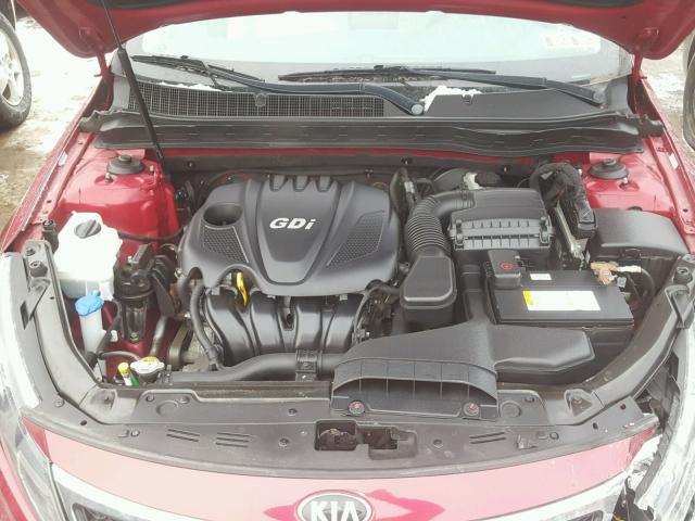 5XXGM4A7XDG217128 - 2013 KIA OPTIMA LX RED photo 7