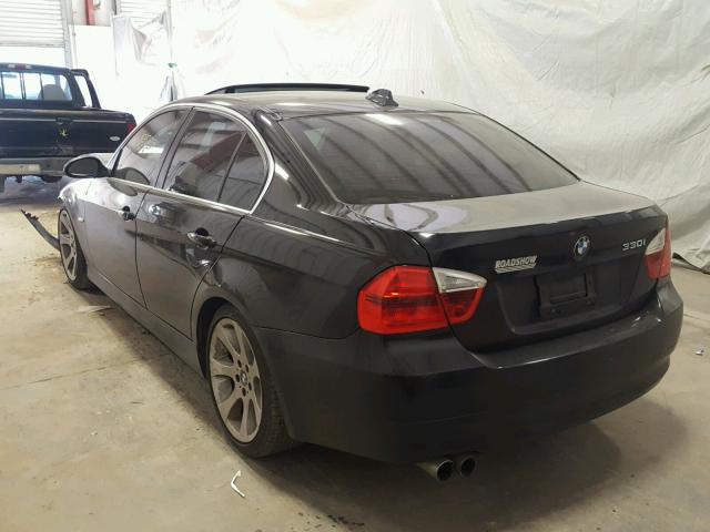 WBAVB33546KS37948 - 2006 BMW 330 I BLACK photo 3