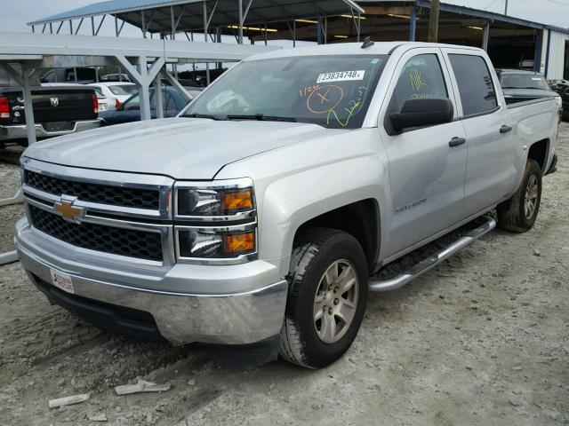 3GCPCREC8EG143391 - 2014 CHEVROLET SILVERADO SILVER photo 2