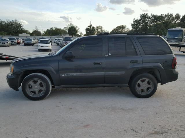 1GNDS13S142333887 - 2004 CHEVROLET TRAILBLAZE GRAY photo 9