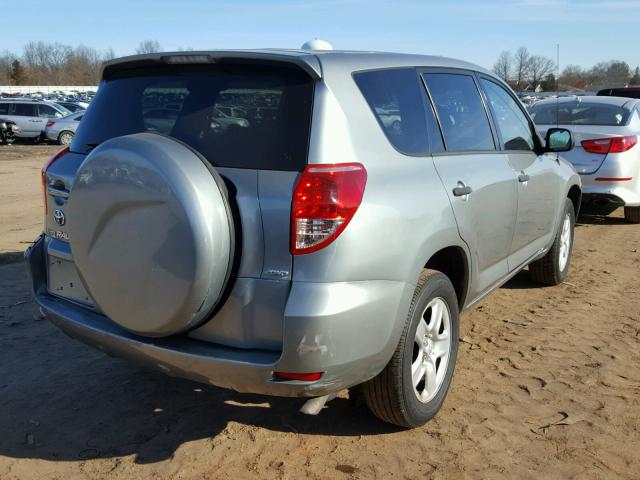 JTMBK33V375019912 - 2007 TOYOTA RAV4 GRAY photo 4