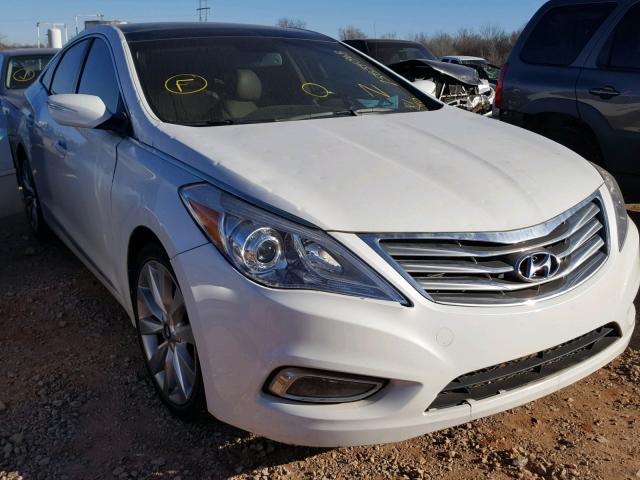 KMHFH4JG4CA181040 - 2012 HYUNDAI AZERA GLS WHITE photo 1