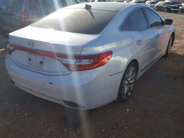 KMHFH4JG4CA181040 - 2012 HYUNDAI AZERA GLS WHITE photo 4