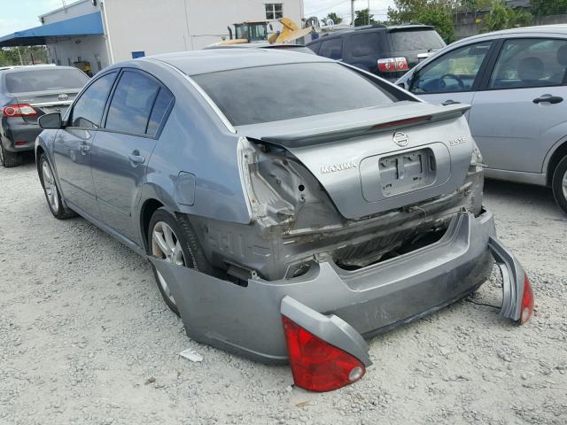 1N4BA41E97C818641 - 2007 NISSAN MAXIMA SE GRAY photo 3