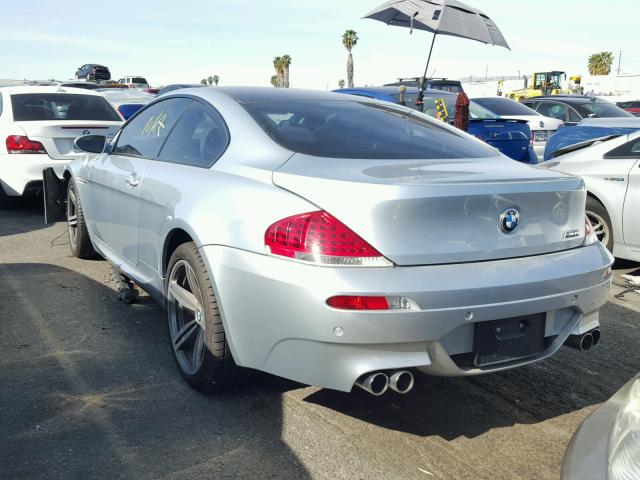 WBSEH93557B798660 - 2007 BMW M6 BLUE photo 3