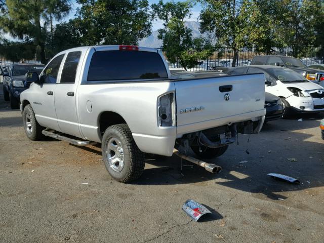 1D7HA18N95J618642 - 2005 DODGE RAM 1500 S SILVER photo 3