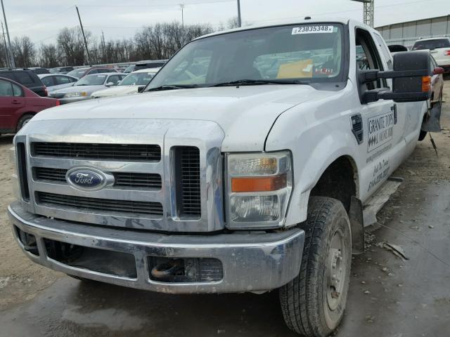 1FTSX21548ED49493 - 2008 FORD F250 SUPER WHITE photo 2