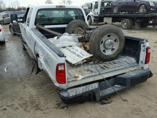 1FTSX21548ED49493 - 2008 FORD F250 SUPER WHITE photo 3