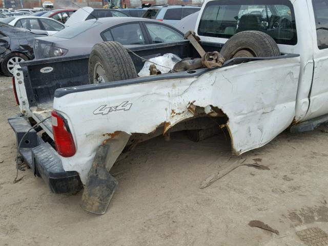 1FTSX21548ED49493 - 2008 FORD F250 SUPER WHITE photo 9