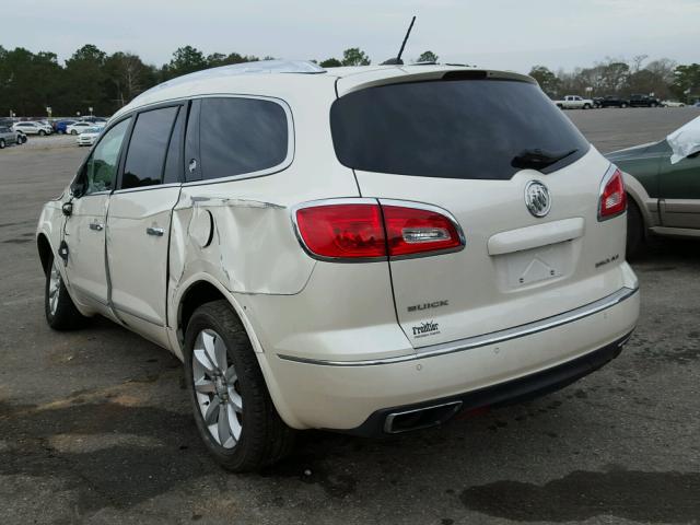 5GAKRCKD0EJ295748 - 2014 BUICK ENCLAVE WHITE photo 3