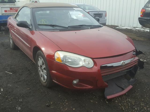 1C3EL65R14N172137 - 2004 CHRYSLER SEBRING LI RED photo 1