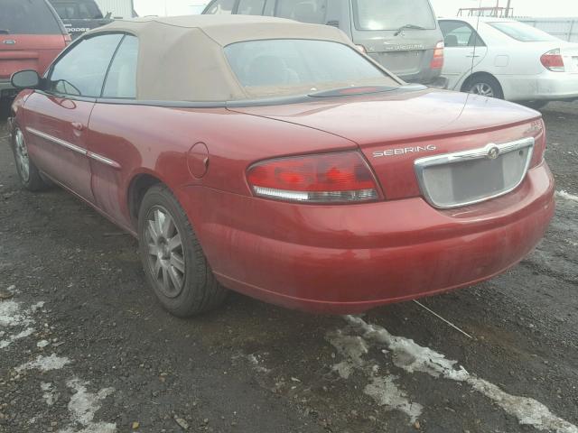 1C3EL65R14N172137 - 2004 CHRYSLER SEBRING LI RED photo 3