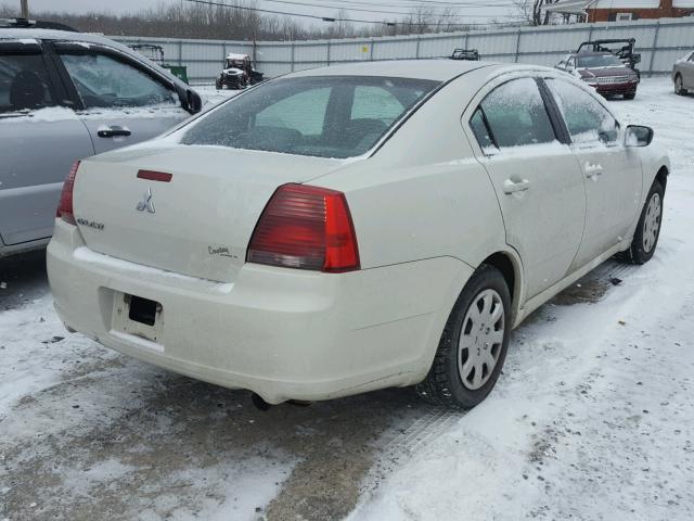 4A3AB36F77E064705 - 2007 MITSUBISHI GALANT ES WHITE photo 4