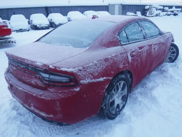 2C3CDXJG6GH188989 - 2016 DODGE CHARGER SX RED photo 4