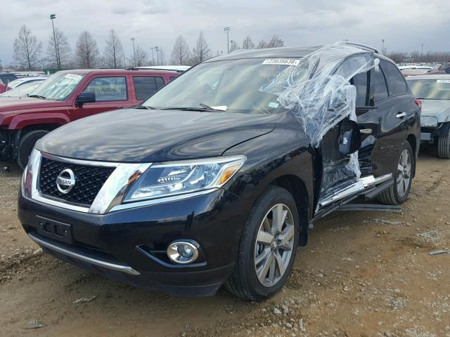 5N1CR2MM4EC660555 - 2014 NISSAN PATHFINDER BLACK photo 2