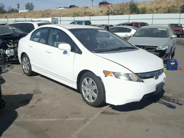 2HGFA16588H515451 - 2008 HONDA CIVIC LX WHITE photo 1