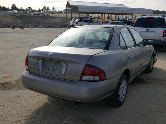 3N1CB51D31L463943 - 2001 NISSAN SENTRA XE GOLD photo 4