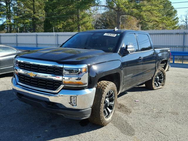 3GCUKREC1HG461346 - 2017 CHEVROLET SILVERADO BLACK photo 2